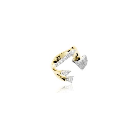 Bague Yeprem Golden Strada en or blanc, or jaune et diamants