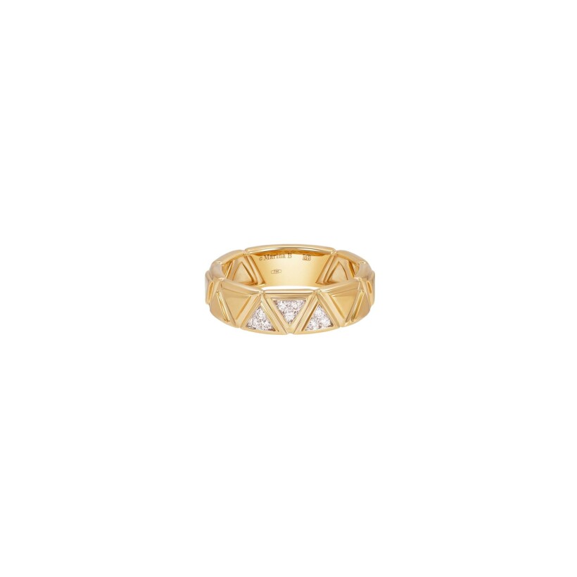 Bague Marina B Triangolini en or jaune et diamants, taille 54