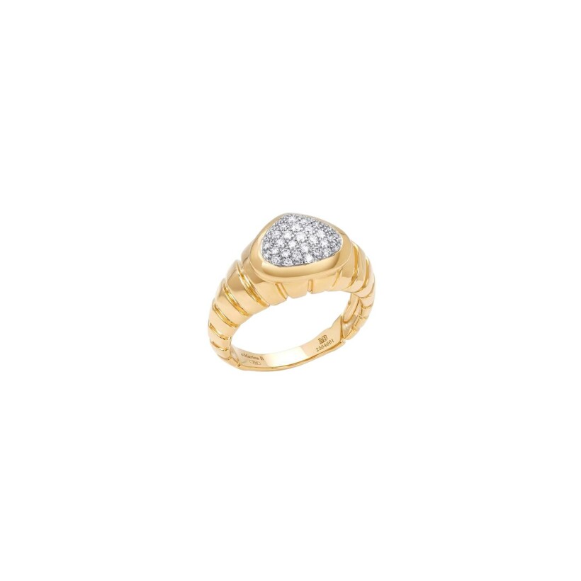 Bague Marina B Timo en or jaune et diamants, taille 53