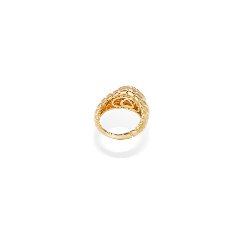 Bague Marina B Timo en or jaune et diamants noirs, taille 54