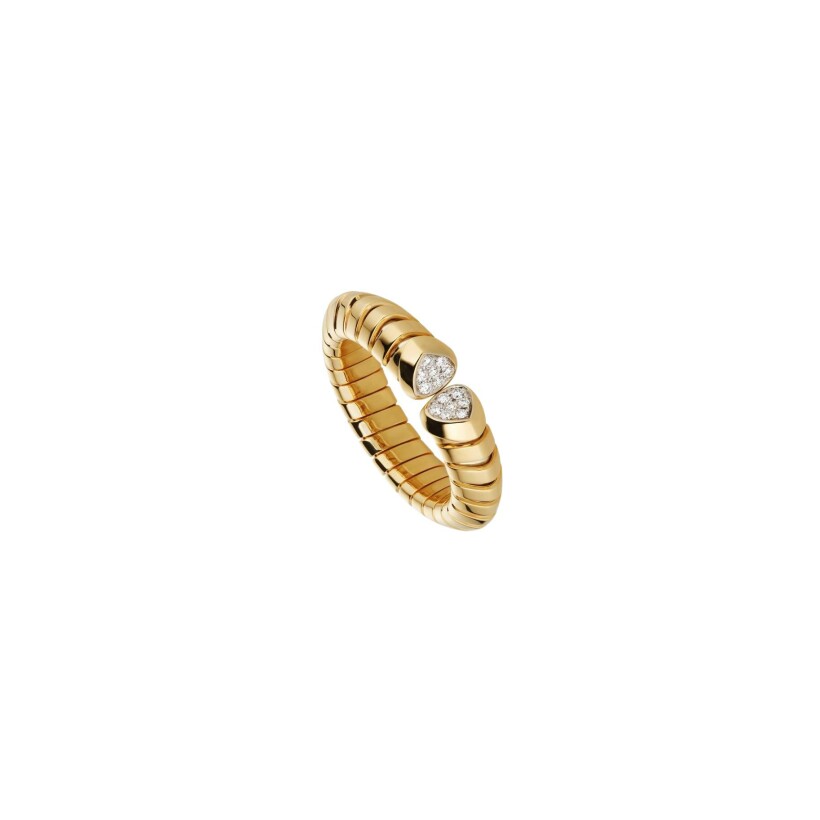 Bague Marina B Trisolina en or jaune et diamants, taille 50