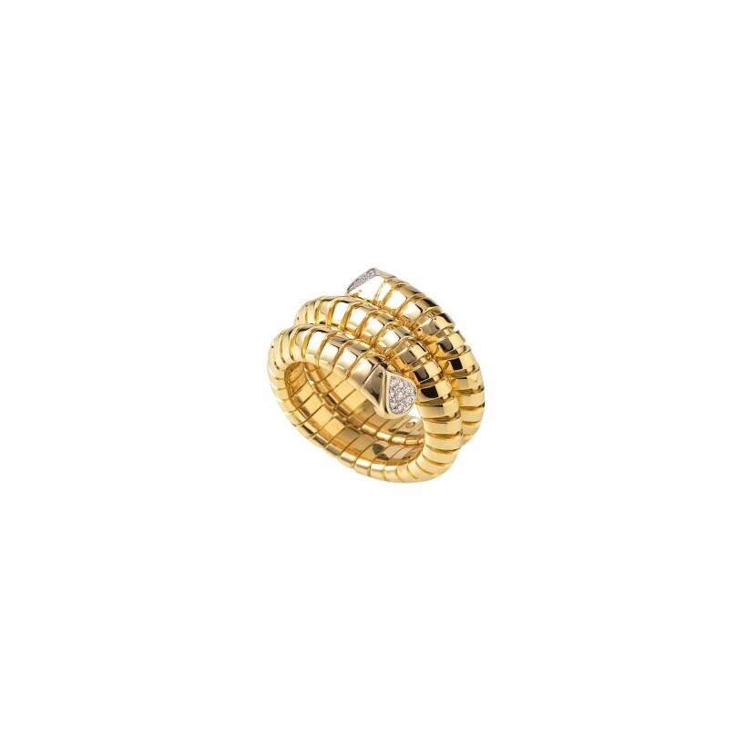 Bague Marina B Trisola en or jaune et diamants, taille 53