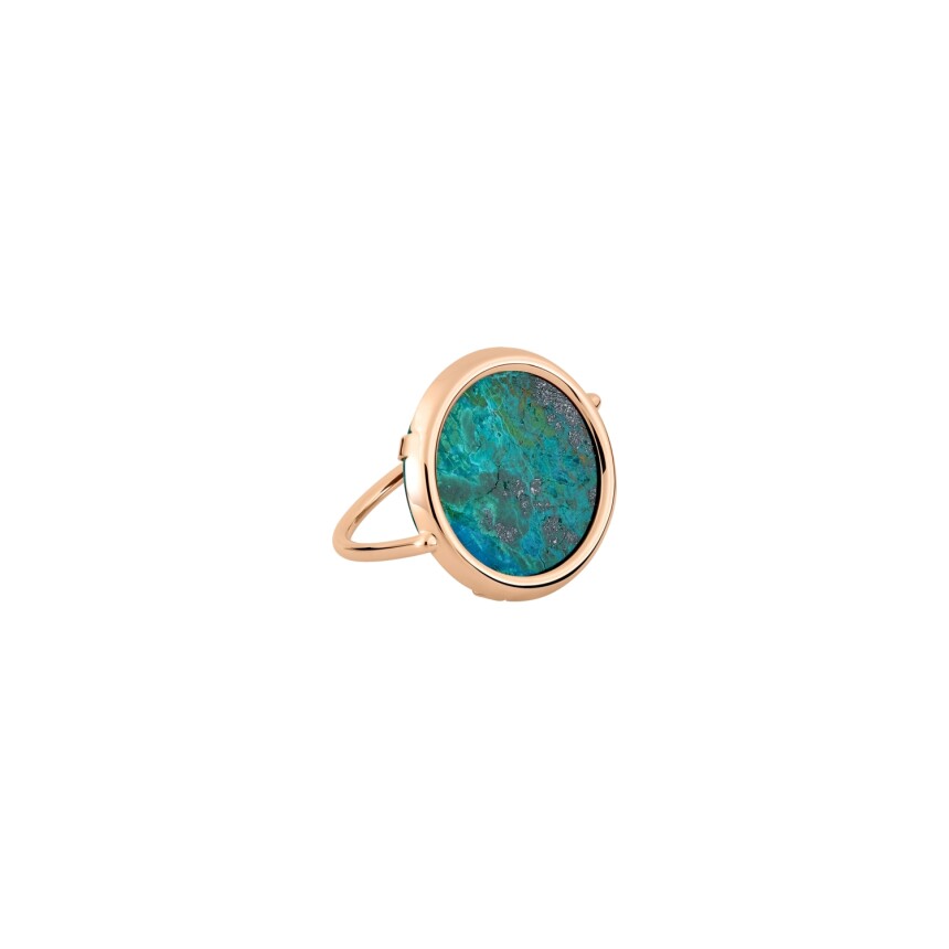 Bague GINETTE NY JALA en or rose et chrysocolle