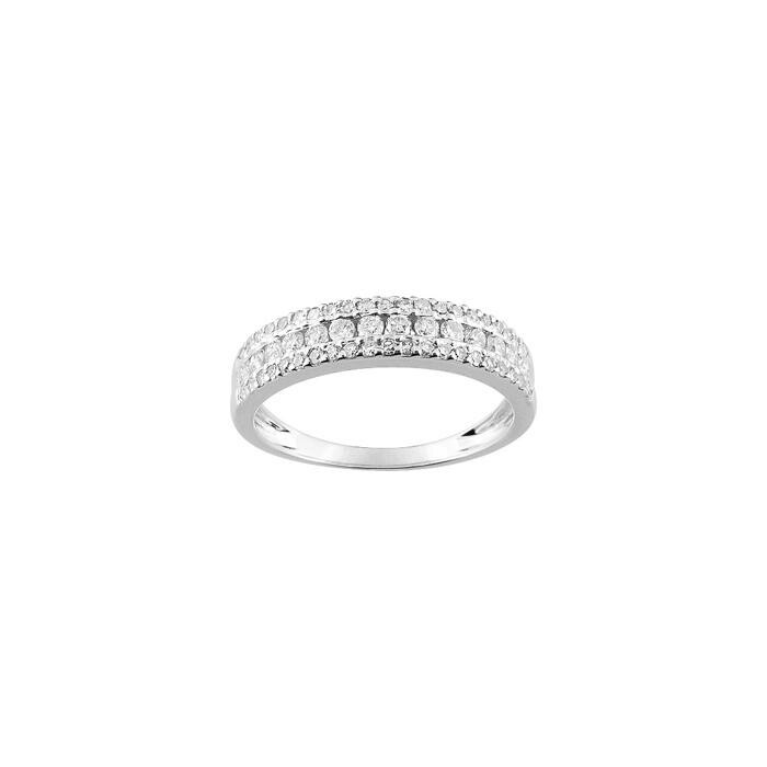 Bague en or blanc et diamant, 0.49ct