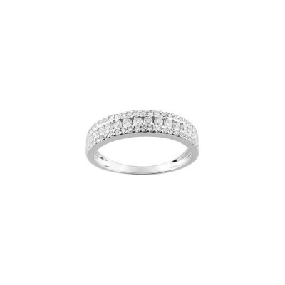 Bague en or blanc et diamant, 0.49ct