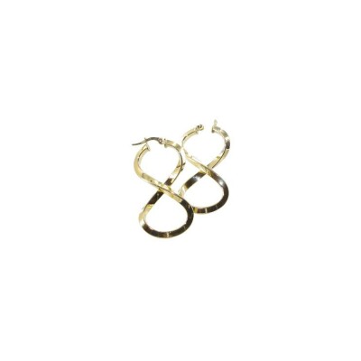 Boucles d'oreilles créoles Art de la créole en or jaune