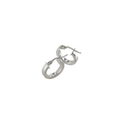 Boucles d'oreilles créoles Art de la créole en or blanc