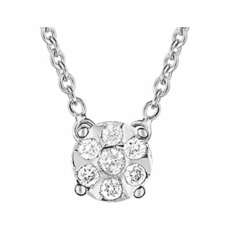 Collier en or blanc et diamant de 0.14ct