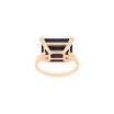 Bague Ginette NY Midnight en or rose et blue sand stone