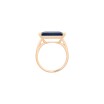 Bague Ginette NY Midnight en or rose et blue sand stone