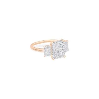 Bague Ginette NY Midnight en or rose et diamants