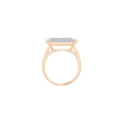 Bague Ginette NY Midnight en or rose et diamants