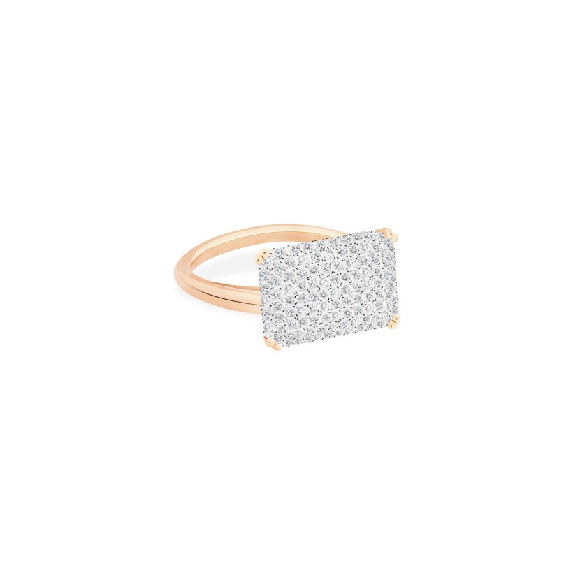 Bague Ginette NY Midnight en or rose et diamants