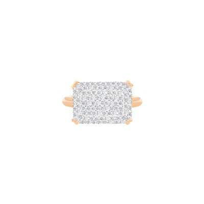 Bague Ginette NY Midnight en or rose et diamants