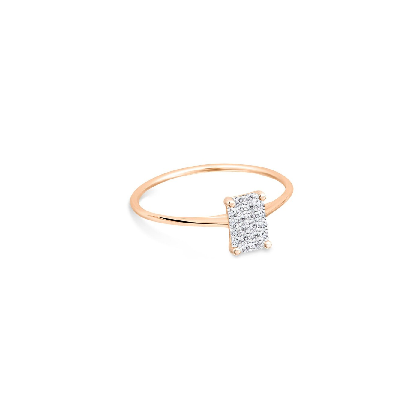 Bague Ginette NY Midnight en or rose et diamants