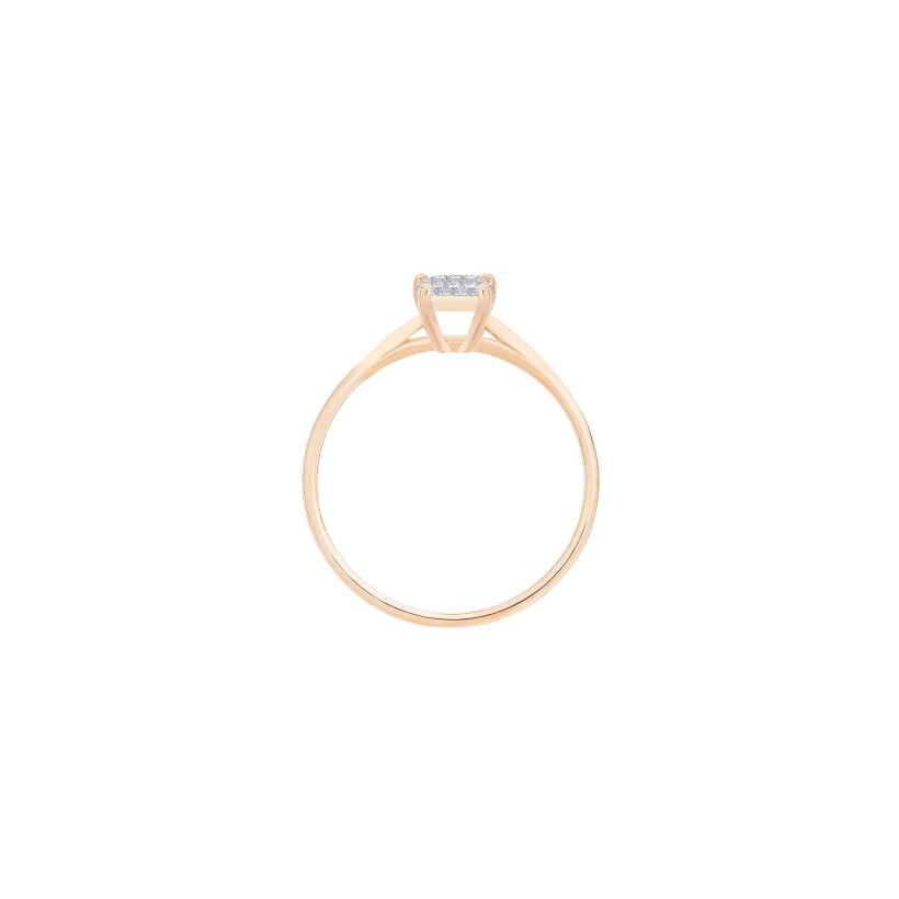 Bague Ginette NY Midnight en or rose et diamants