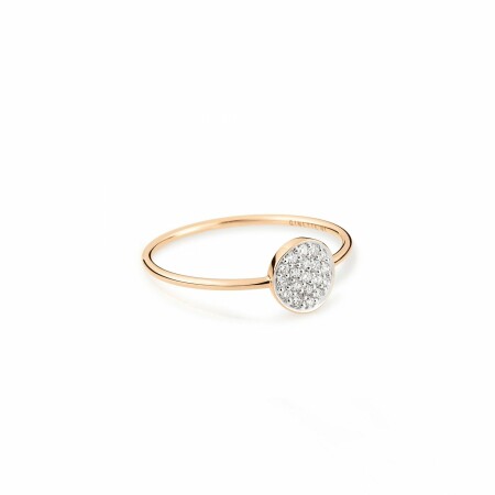 Bague Ginette NY MINI EVER en or rose et diamants