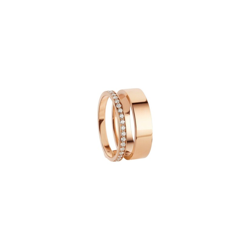 Repossi Berbere Module two-row ring, rose gold