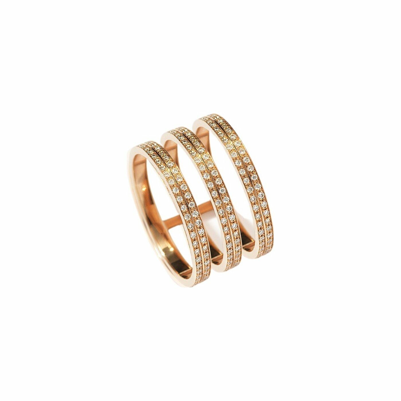 ★REPOSSI★ Berbere Chromatic ヌードリング 750PG Repossi Berbere 18k Rose Gold Chromatic Nude Ring in Rose