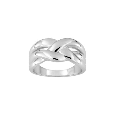 Bague en argent rhodié