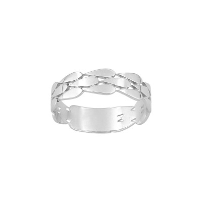 Bague en argent rhodié