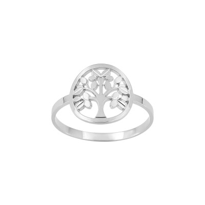 Bague en argent rhodié