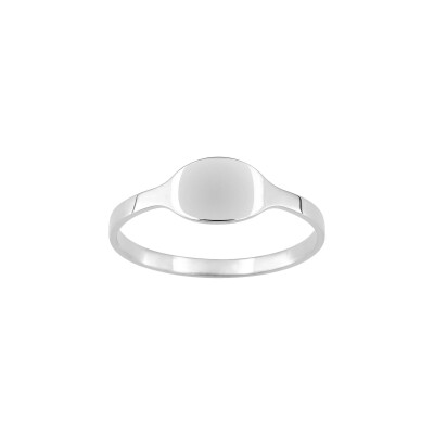 Bague en argent rhodié