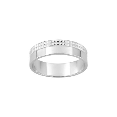 Bague en argent rhodié