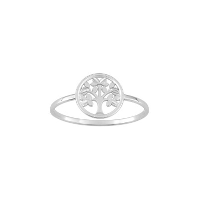 Bague en argent rhodié