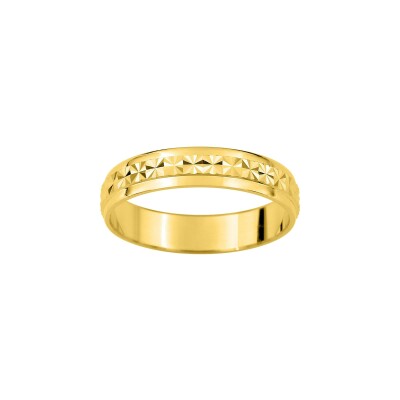 Alliance fantaisie en or jaune