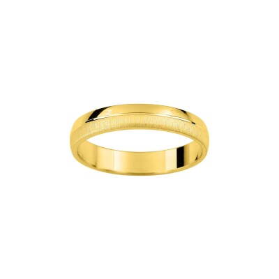Alliance fantaisie en or jaune