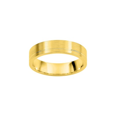 Alliance fantaisie en or jaune