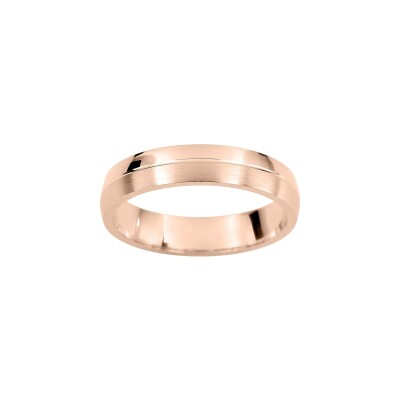 Alliance fantaisie en or rose