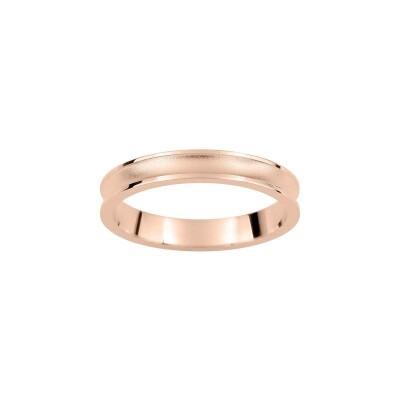 Alliance fantaisie en or rose