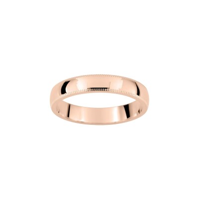 Alliance fantaisie en or rose