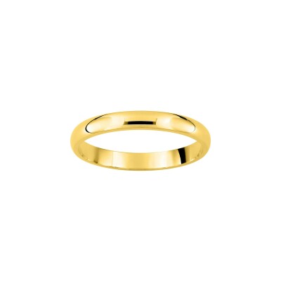 Alliance classique demi-jonc confort en or jaune