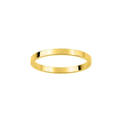 Alliance classique ruban en or jaune
