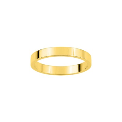 Alliance classique ruban en or jaune