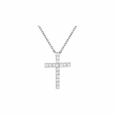 Collier en or blanc et diamants de 0.08ct