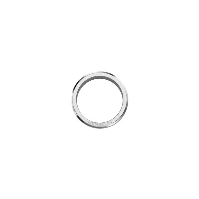 Bague Herbelin Newporten acier brossé et vis en or jaune