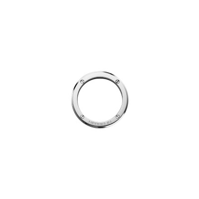 Bague Herbelin Newport Duo en acier poli et titane sablé