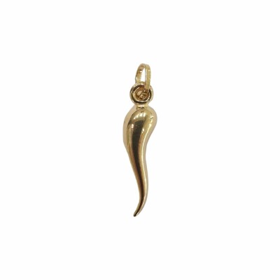 Pendentif piment / corne or 18k