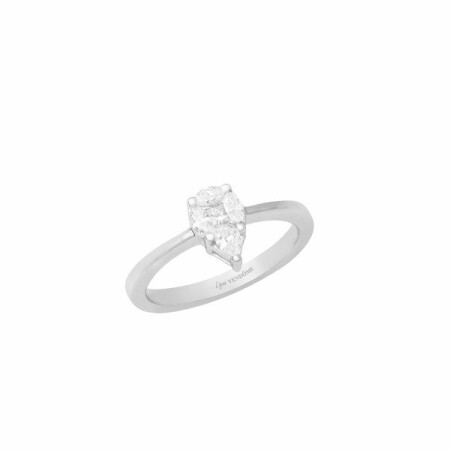 Bague en or blanc et diamants de 0.4ct