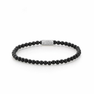 Bracelet Rebel & Rose Black Panther - 4mm en agate