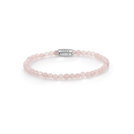 Bracelet Stones Only en quartz rose