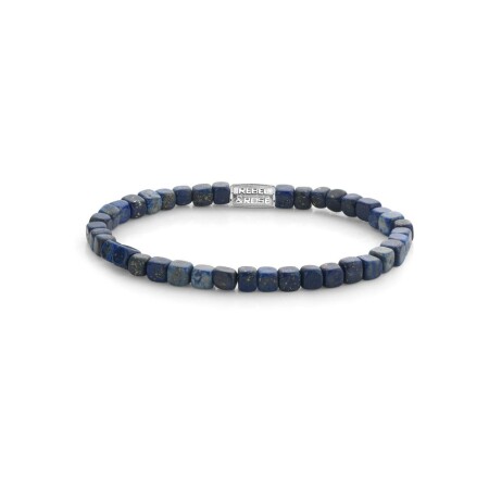 Bracelet Rebel & Rose No Balls Please  - 4mm -  en acier et lapis lazulis