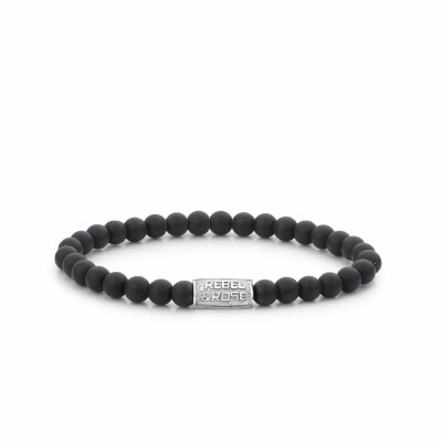 Bracelet Rebel & Rose Mad Panther - 6mm en onyx