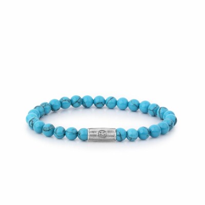 Bracelet Rebel & Rose Turquoise Delight - 6mm en turquoise