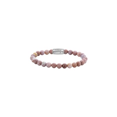 bracelet Rebel & Rose Stones only en rhodochrosite lignifiée, taille S