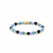 Bracelet Rebel & Rose Winter Blues - 6mm en turquoise, agate et sodalite